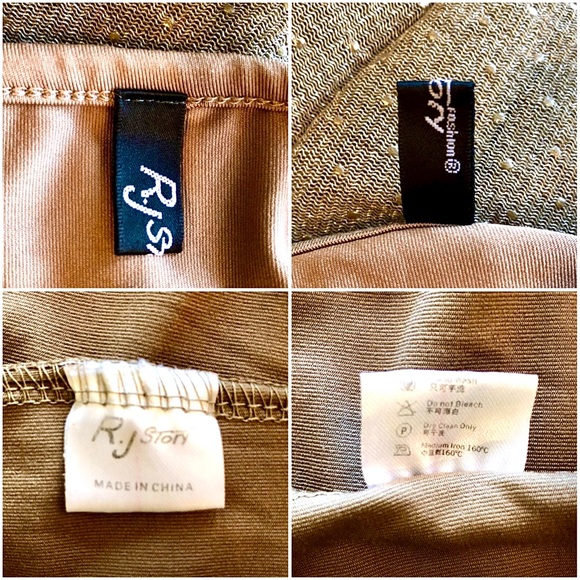 RJ STORY⚡️Glitter Mesh Batwing Mocha Dress_S - Picture 6 of 8